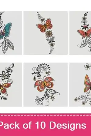 Butterfly Dreams Embroidery design pack by Ace Points, Embroidery Packs on EmbroideryDesigns.com Holiday Sale