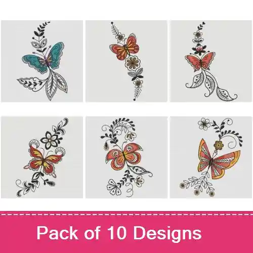 Butterfly Dreams Embroidery design pack by Ace Points, Embroidery Packs on EmbroideryDesigns.com Holiday Sale