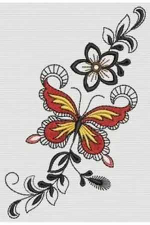 Butterflies Embroidery Design Hassle-Free Returns
