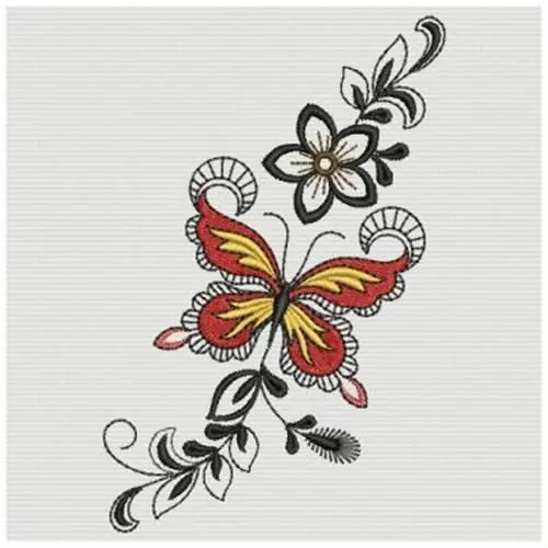 Butterflies Embroidery Design Hassle-Free Returns