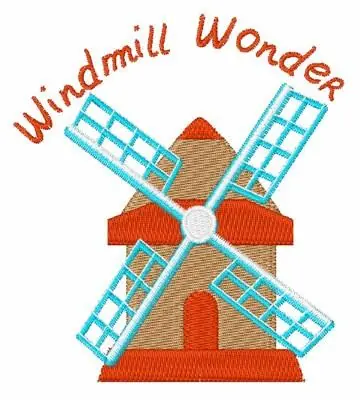 Windmill Wonder Embroidery Design Today Only