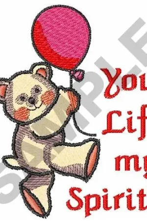 YOU LIFT MY SPIRITS Embroidery Design Exclusive