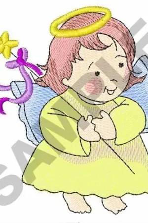 ANGEL WITH WAND Embroidery Design Mega Sale