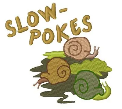 Wholesale Slow-Pokes Embroidery Design