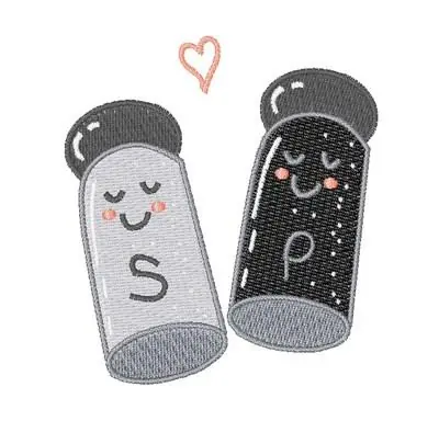 Instant Buy Salt & Pepper Embroidery Design