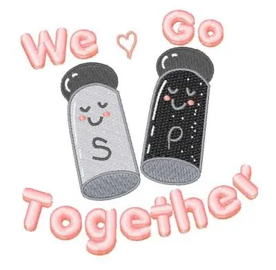 Holiday Sale We Go Together Embroidery Design