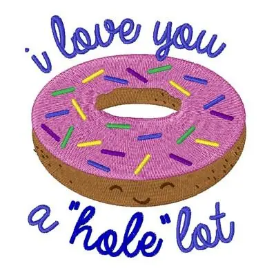 A Hole Lot Embroidery Design Premium