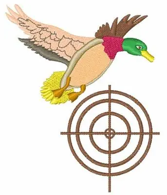 Duck Hunt Embroidery Design Seasonal Sale