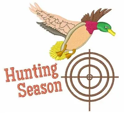 Hunting Season Embroidery Design Flash Sale