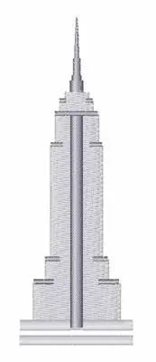 Wholesale Empire State Building Embroidery Design