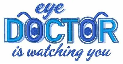Factory Price Watching You Embroidery Design