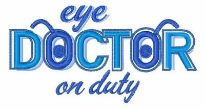 Direct From Manufacturer Eye Doctor On Duty Embroidery Design