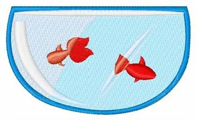 Price Cut Goldfish Bowl Embroidery Design