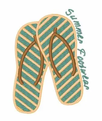 Summer Footwear Embroidery Design Professional Grade