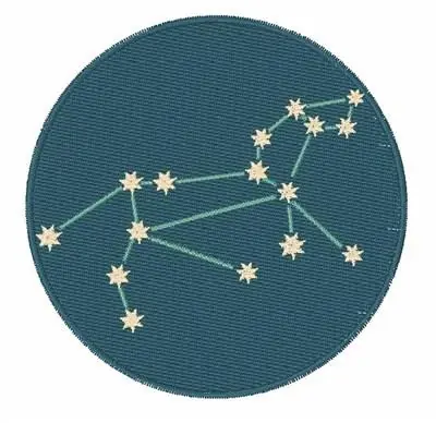 Professional Grade Leo Constellation Embroidery Design