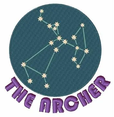 Sagittarius Constellation Embroidery Design Weekend Sale