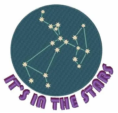 Final Sale Sagittarius Constellation Embroidery Design
