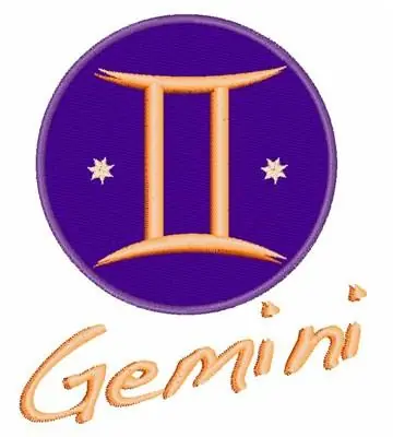 Gemini Sign Embroidery Design Limited Offer