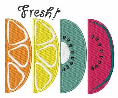 Fresh Fruit Embroidery Design Fresh Stock