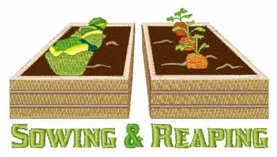 Sowing & Reaping Embroidery Design Affordable