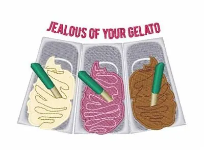 Editor’s Pick Jealous Of Gelato Embroidery Design