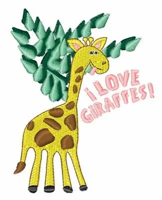 Buy Online Love Giraffes Embroidery Design