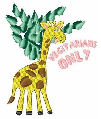 Vegetarians Only Embroidery Design Deal