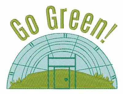 Go Green Embroidery Design One Day Deal