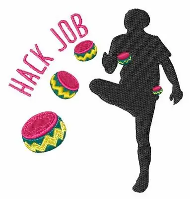 Authentic Hack Job Embroidery Design