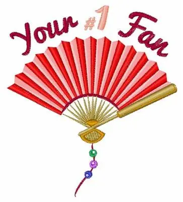 Worldwide Shipping Your 1 Fan Embroidery Design