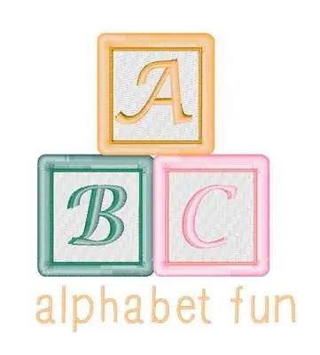 Alphabet Fun Embroidery Design Warranty Included