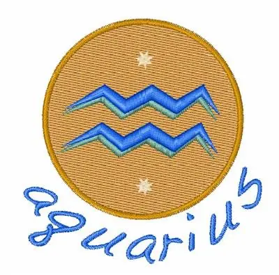 Price Drop Aquarius Sign Embroidery Design