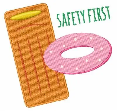 Grab Now Safety First Embroidery Design