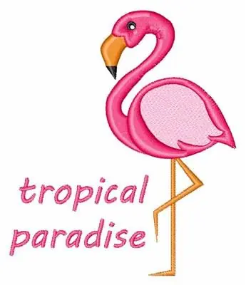 Tropical Paradise Embroidery Design Viral