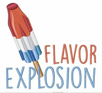 Fresh Stock Rocket Pop Explosion Embroidery Design