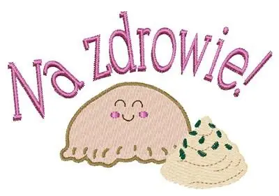 Authentic Na Zdrowie Pierogi Embroidery Design