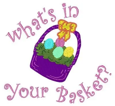 Whats in Your Basket Embroidery Design Special Offer