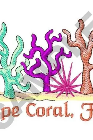 Affordable CAPE CORAL FLORIDA Embroidery Design