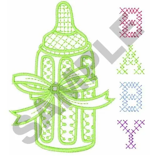 Buy Online CROSS STITCH BOTTLE Embroidery Design