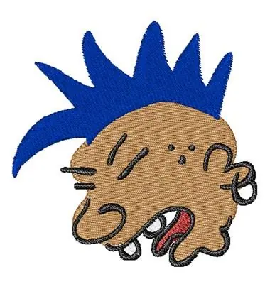 Premium Punk Man Embroidery Design