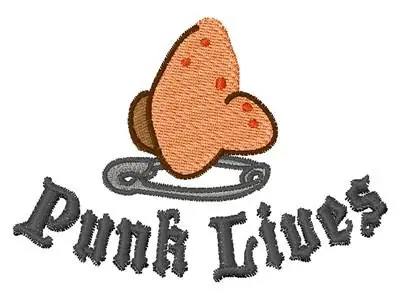 Punk Lives Nose Embroidery Design Order Now