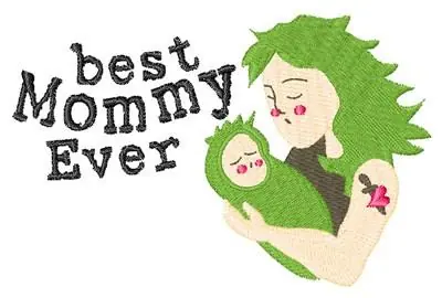 Best Mommy Ever Embroidery Design Big Sale