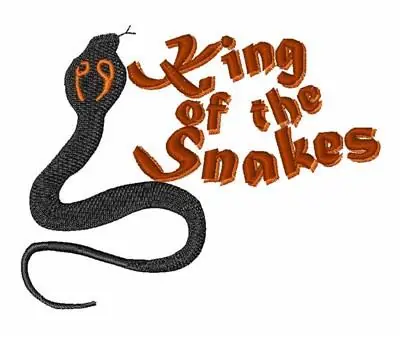 King Of Snakes Embroidery Design Limited Edition