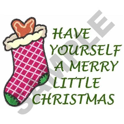 Must Have MERRY LITTLE CHRISTMAS Embroidery Design