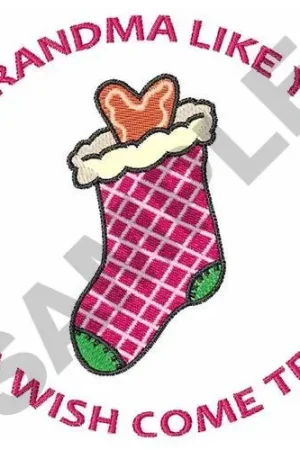 A GRANDMA LIKE YOU Embroidery Design Discount