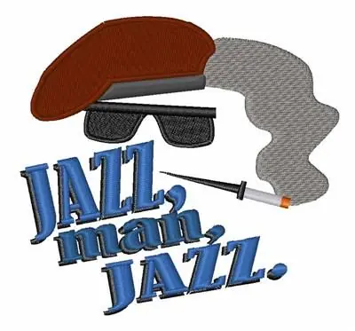 Hot Picks Jazz Man Embroidery Design
