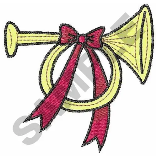 Hot Picks CHRISTMAS TRUMPET Embroidery Design