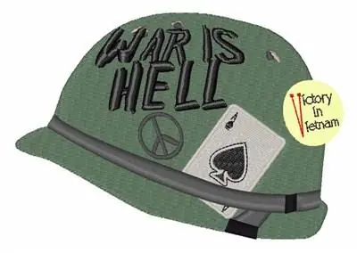 War Is Hell Embroidery Design Cheap