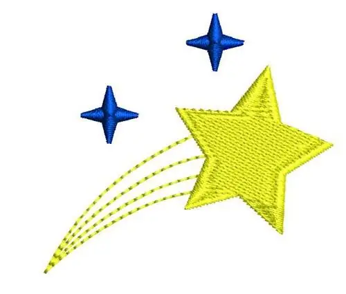 SHOOTING STARS Embroidery Design Warranty Included
