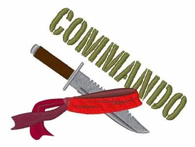 Commando Embroidery Design Buy Online